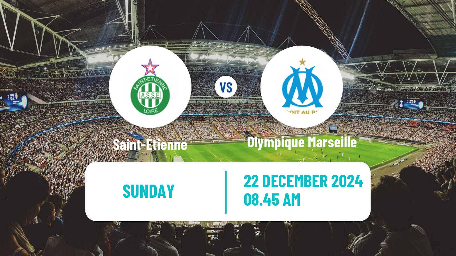 Soccer Coupe De France Saint-Étienne - Olympique Marseille