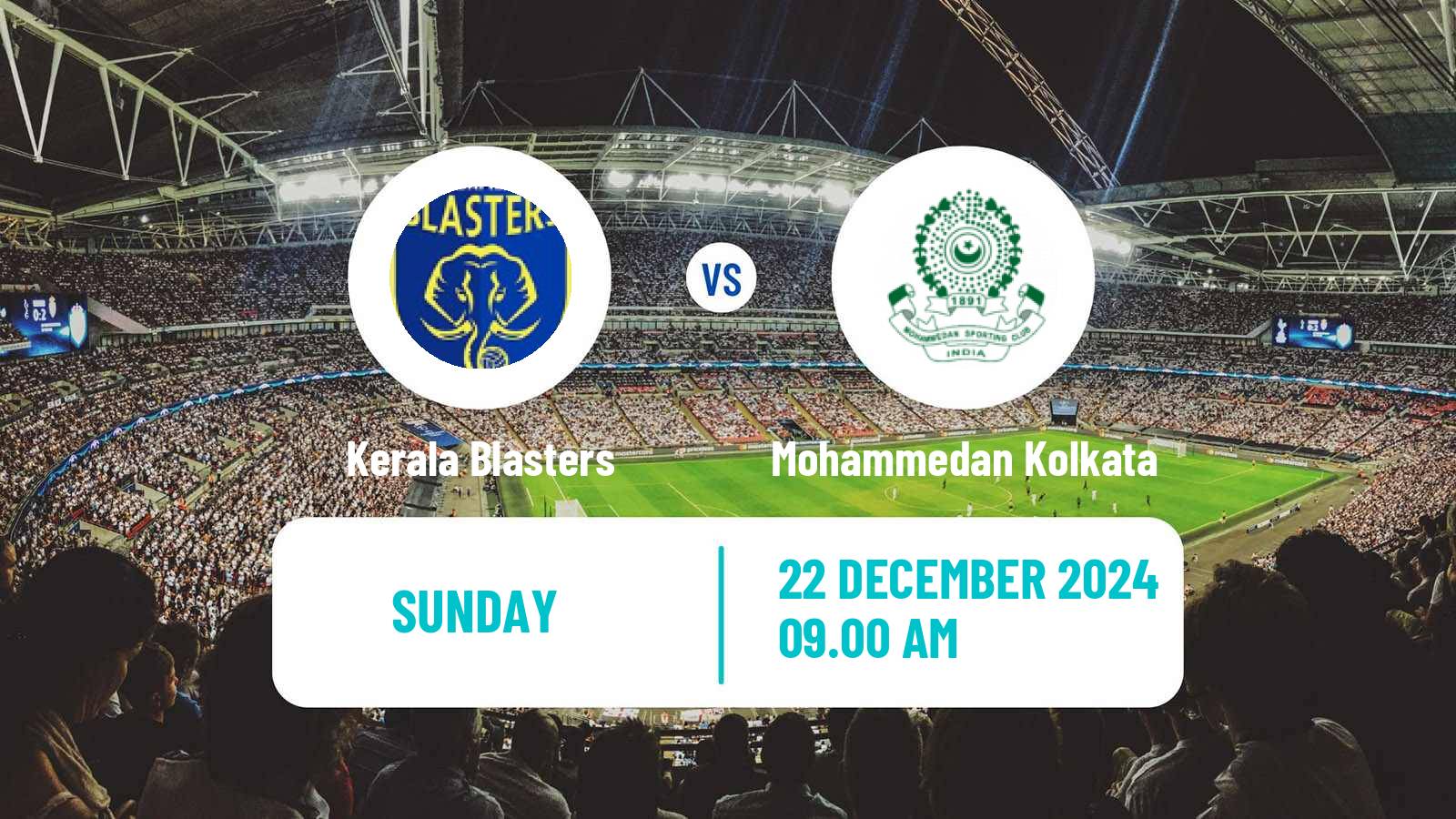 Soccer Indian ISL Kerala Blasters - Mohammedan Kolkata