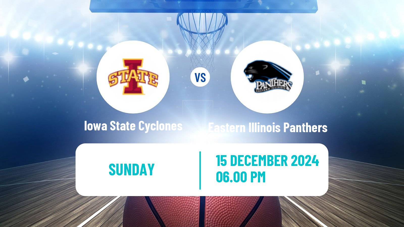 Basketball NCAA College Basketball Women Iowa State Cyclones - Eastern Illinois Panthers