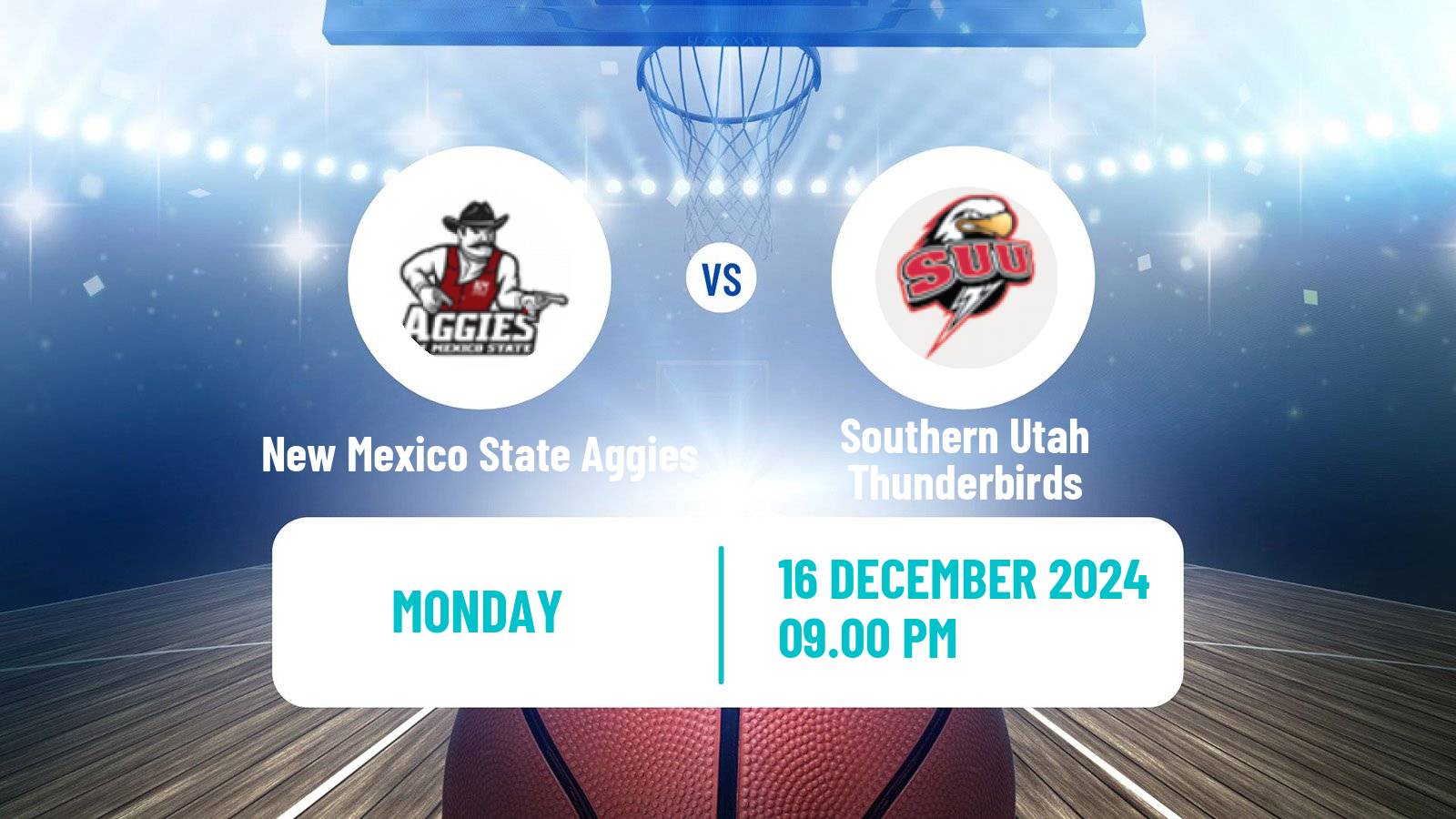 Basketball NCAA College Basketball New Mexico State Aggies - Southern Utah Thunderbirds