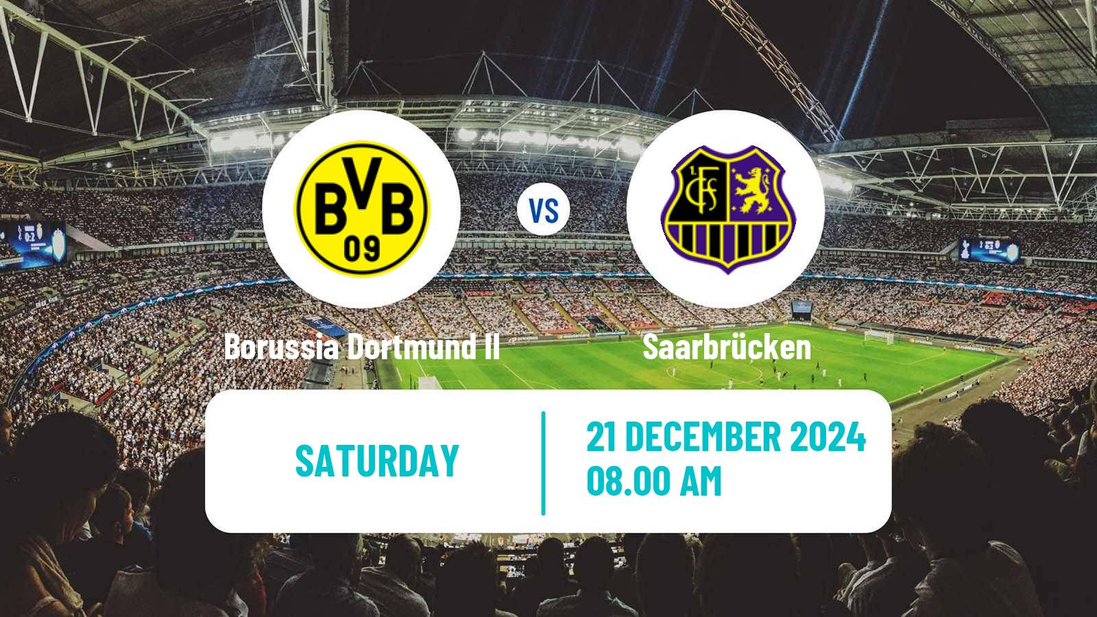 Soccer German 3 Bundesliga Borussia Dortmund II - Saarbrücken