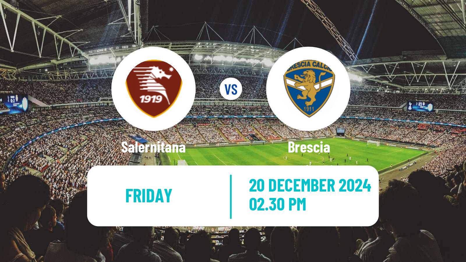 Soccer Italian Serie B Salernitana - Brescia