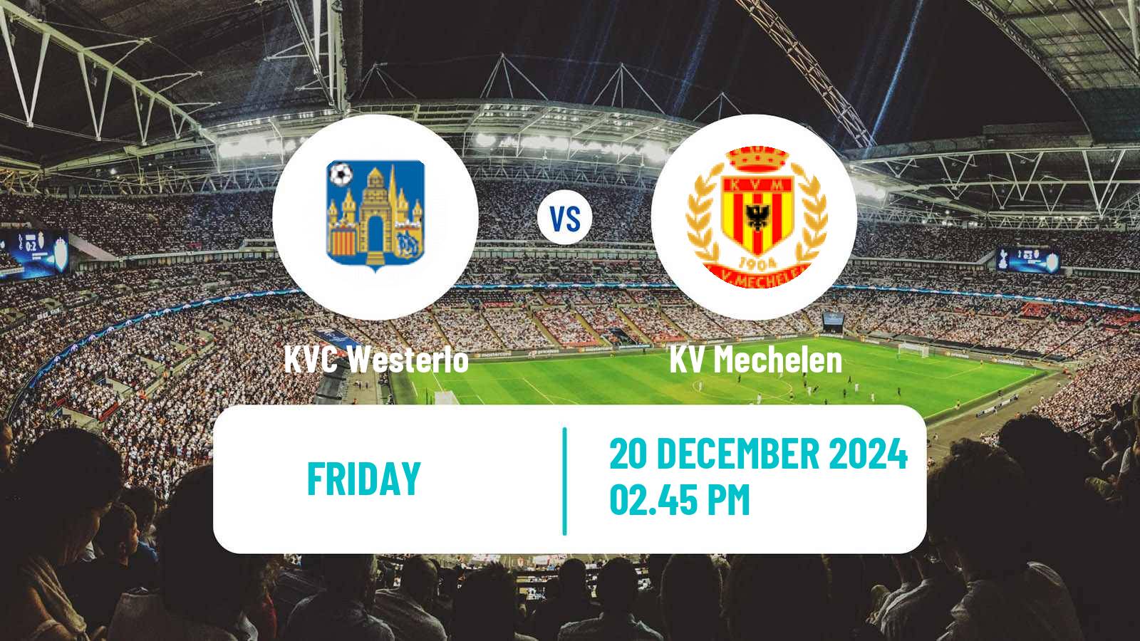 Soccer Belgian Jupiler Pro League Westerlo - KV Mechelen