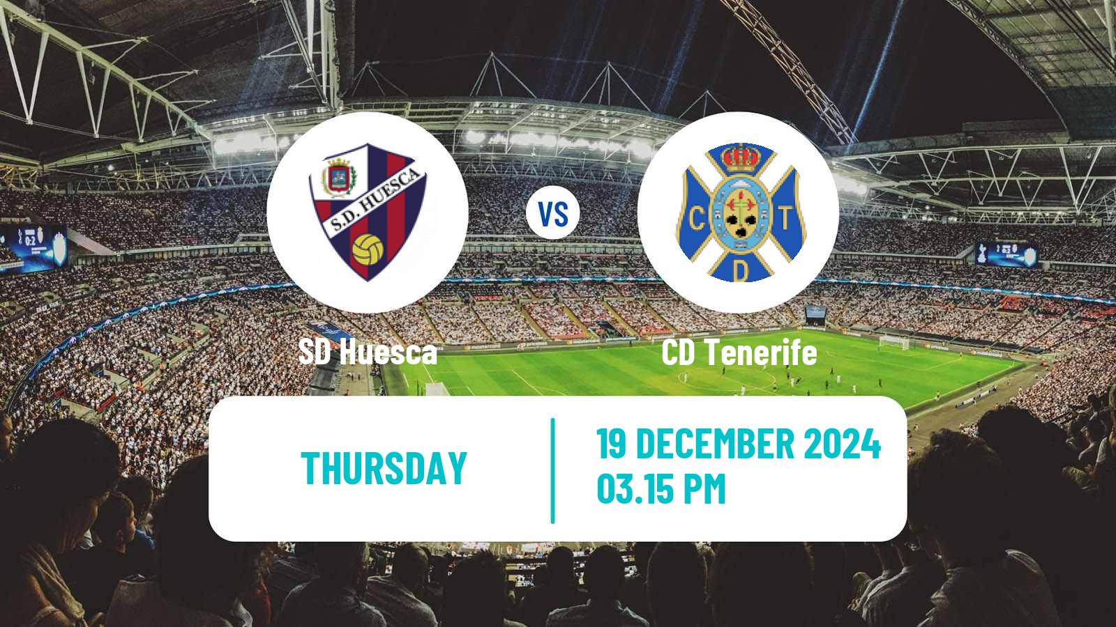 Soccer Spanish LaLiga2 Huesca - Tenerife