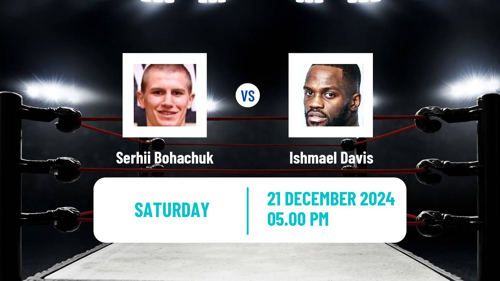 Boxing Super Welterweight Others Matches Men Serhii Bohachuk - Ishmael Davis