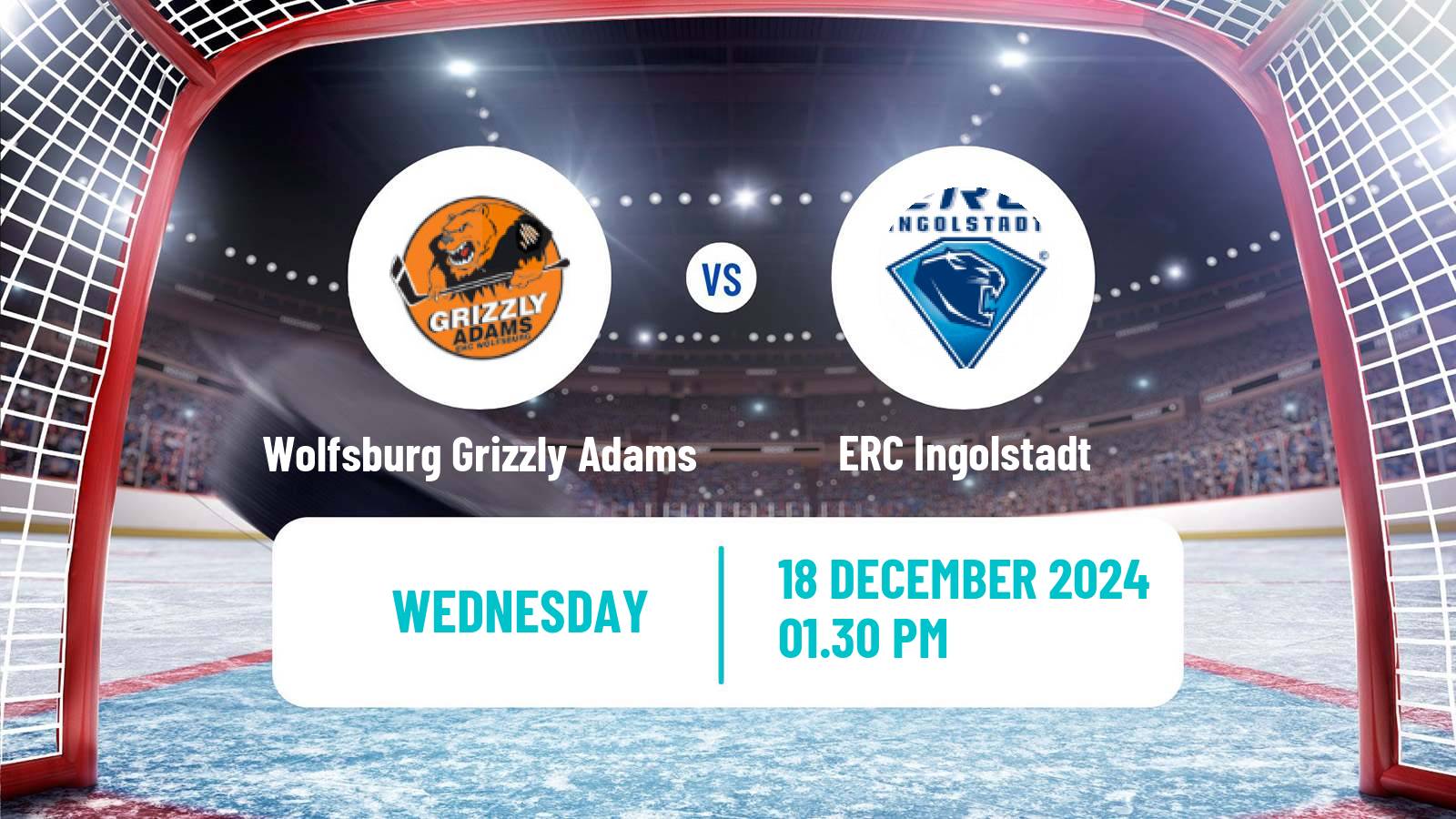 Hockey German Ice Hockey League Wolfsburg Grizzly Adams - ERC Ingolstadt