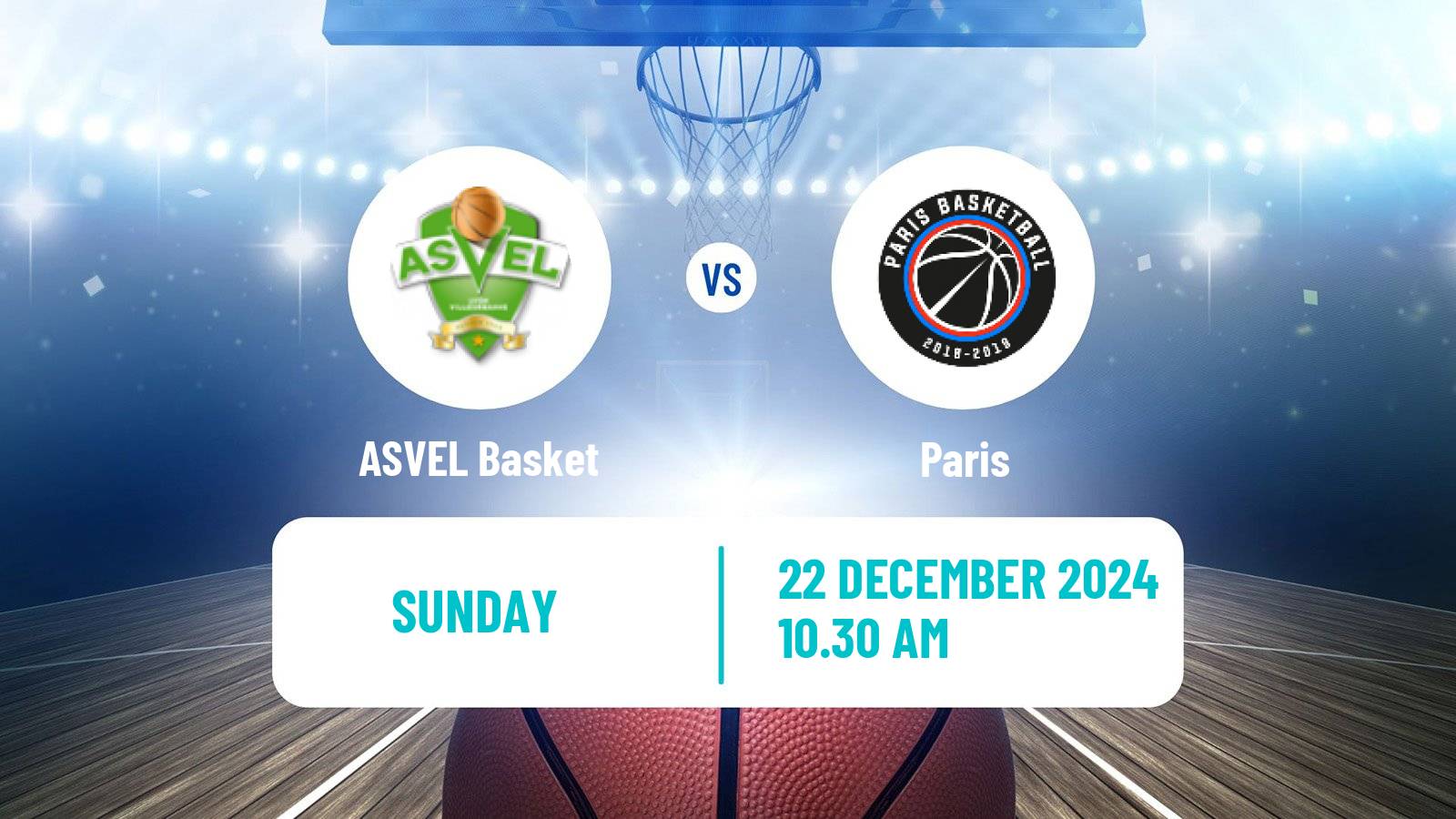 Basketball French LNB ASVEL Basket - Paris