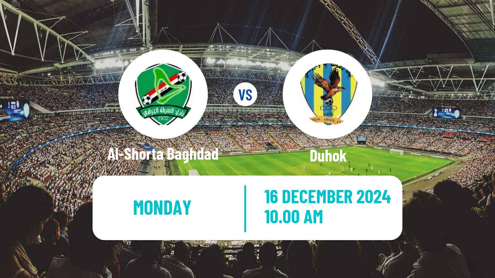 Soccer Iraqi Premier League Al-Shorta Baghdad - Duhok