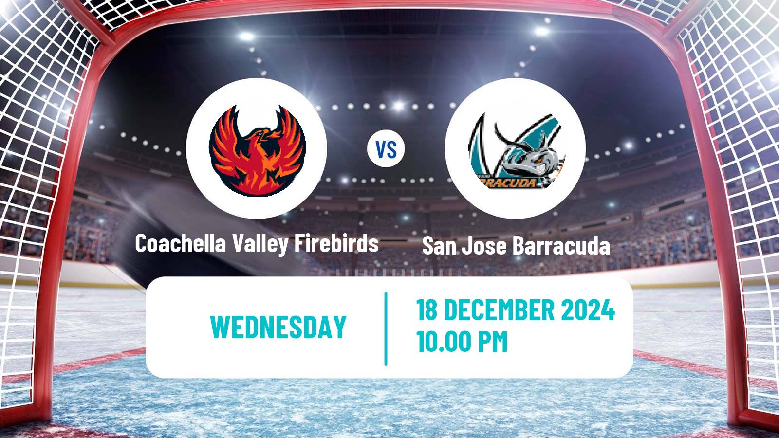 Hockey AHL Coachella Valley Firebirds - San Jose Barracuda