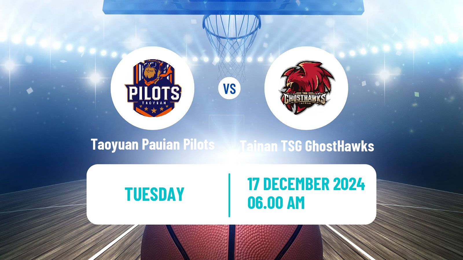 Basketball Taiwan P League Basketball Taoyuan Pauian Pilots - Tainan TSG GhostHawks