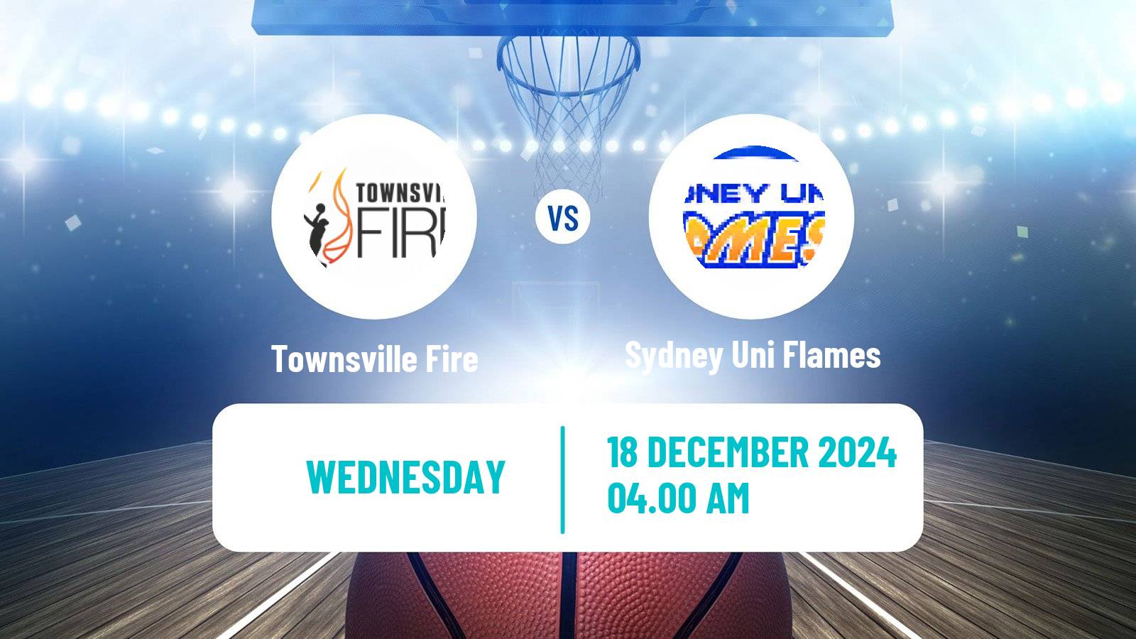 Basketball Australian WNBL Townsville Fire - Sydney Uni Flames