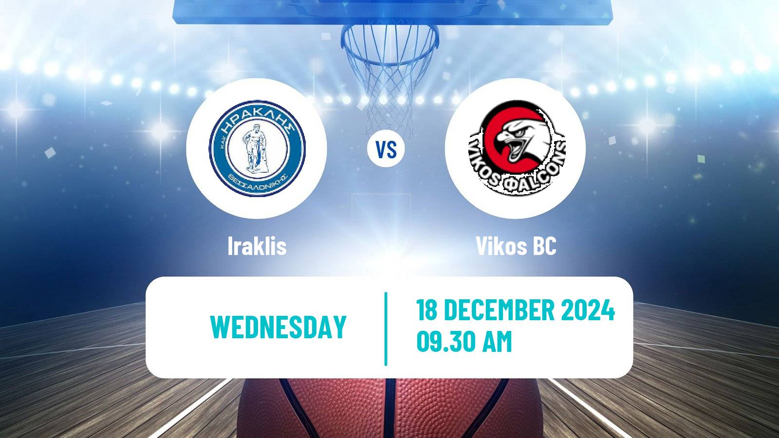 Basketball Greek Elite League Basketball Iraklis - Vikos