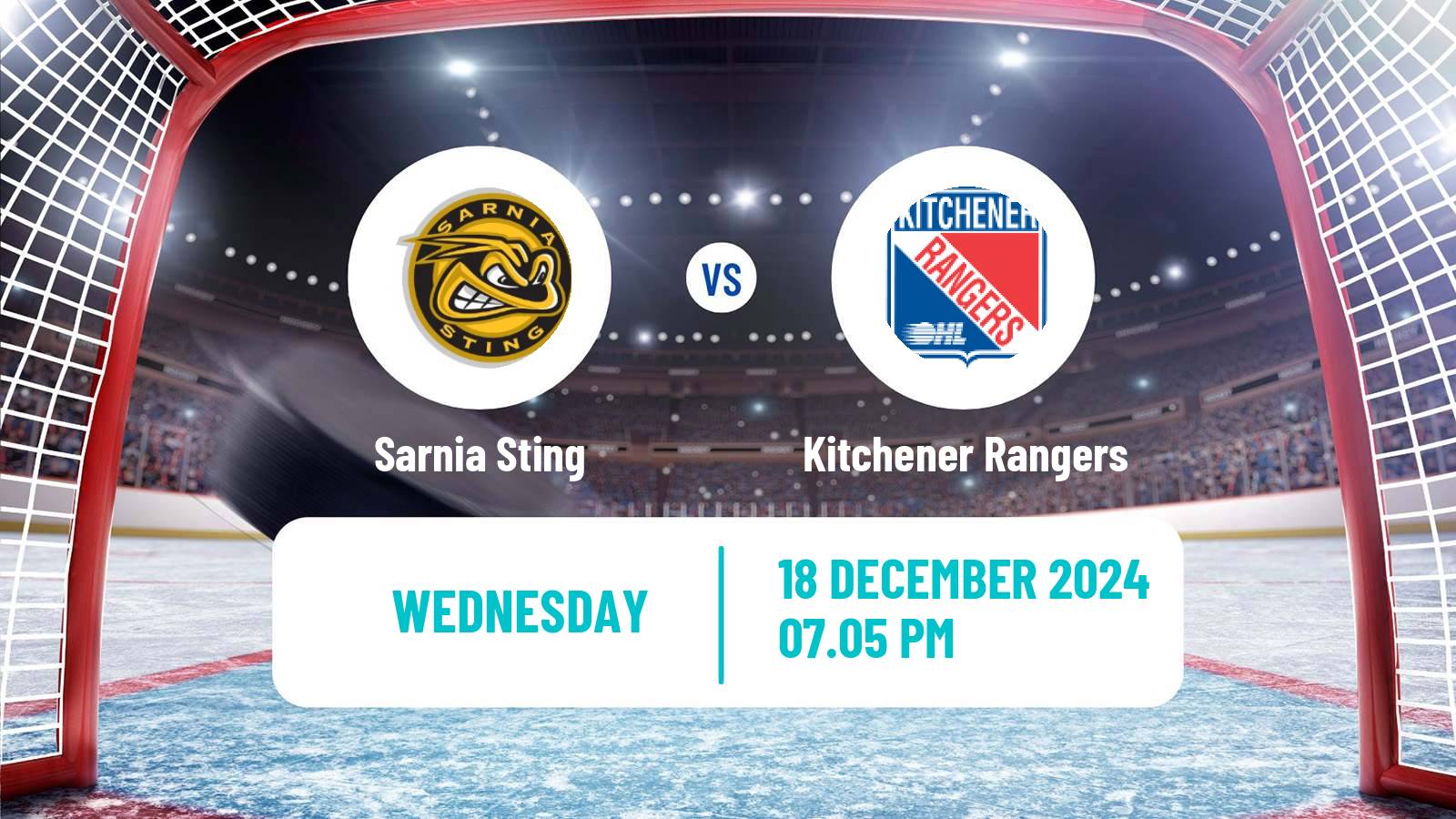 Hockey OHL Sarnia Sting - Kitchener Rangers