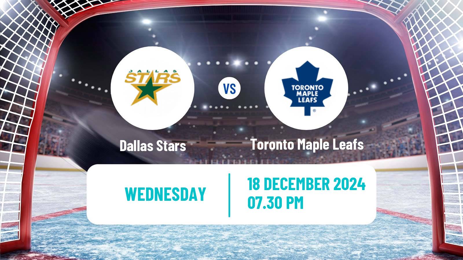 Hockey NHL Dallas Stars - Toronto Maple Leafs