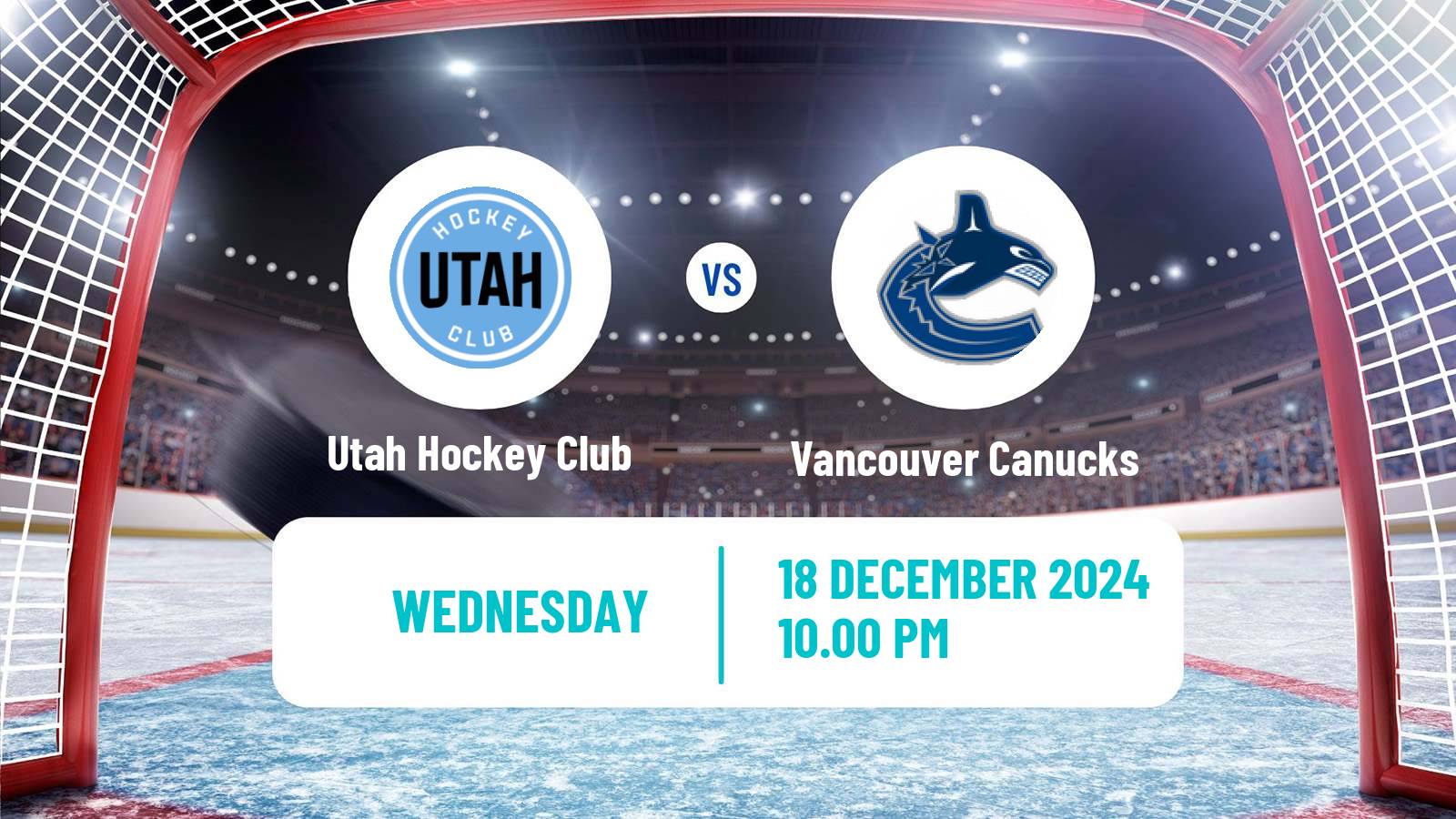 Hockey NHL Utah Hockey Club - Vancouver Canucks