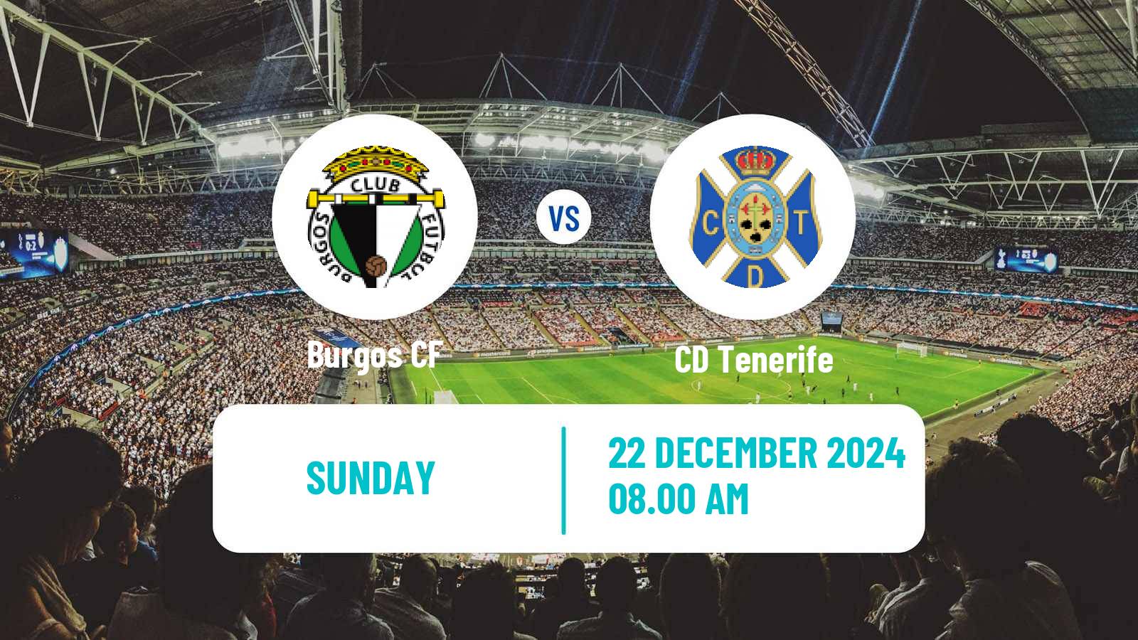 Soccer Spanish LaLiga2 Burgos - Tenerife