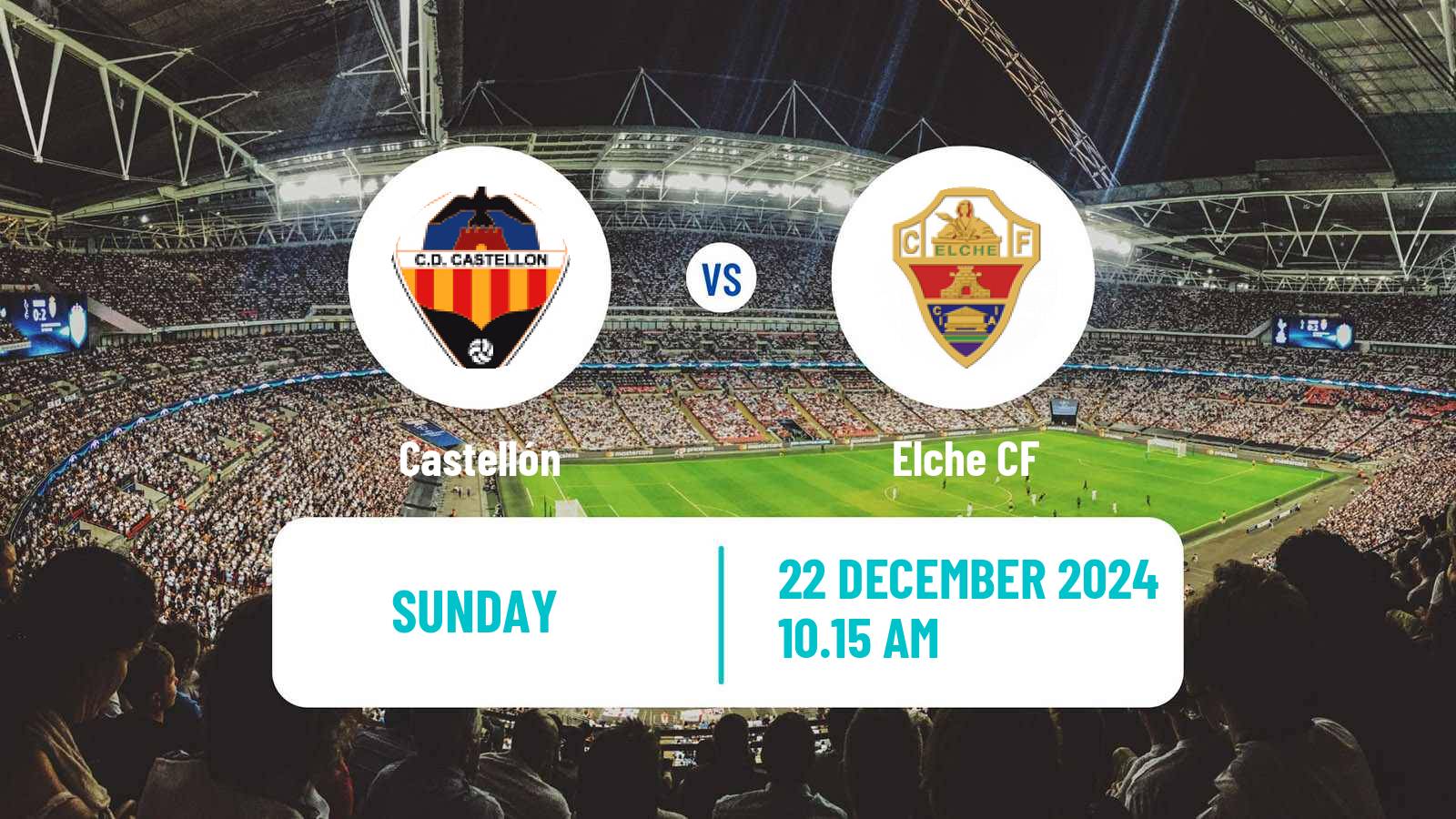 Soccer Spanish LaLiga2 Castellón - Elche