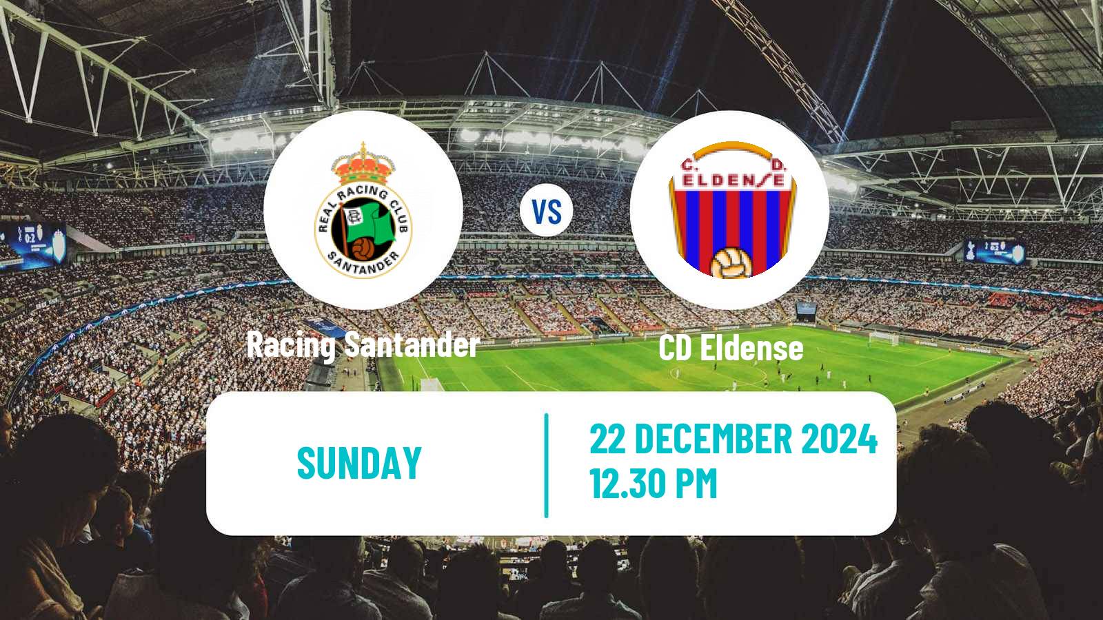 Soccer Spanish LaLiga2 Racing Santander - Eldense