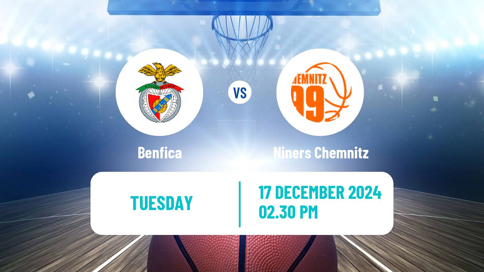 Basketball Champions League Basketball Benfica - Niners Chemnitz