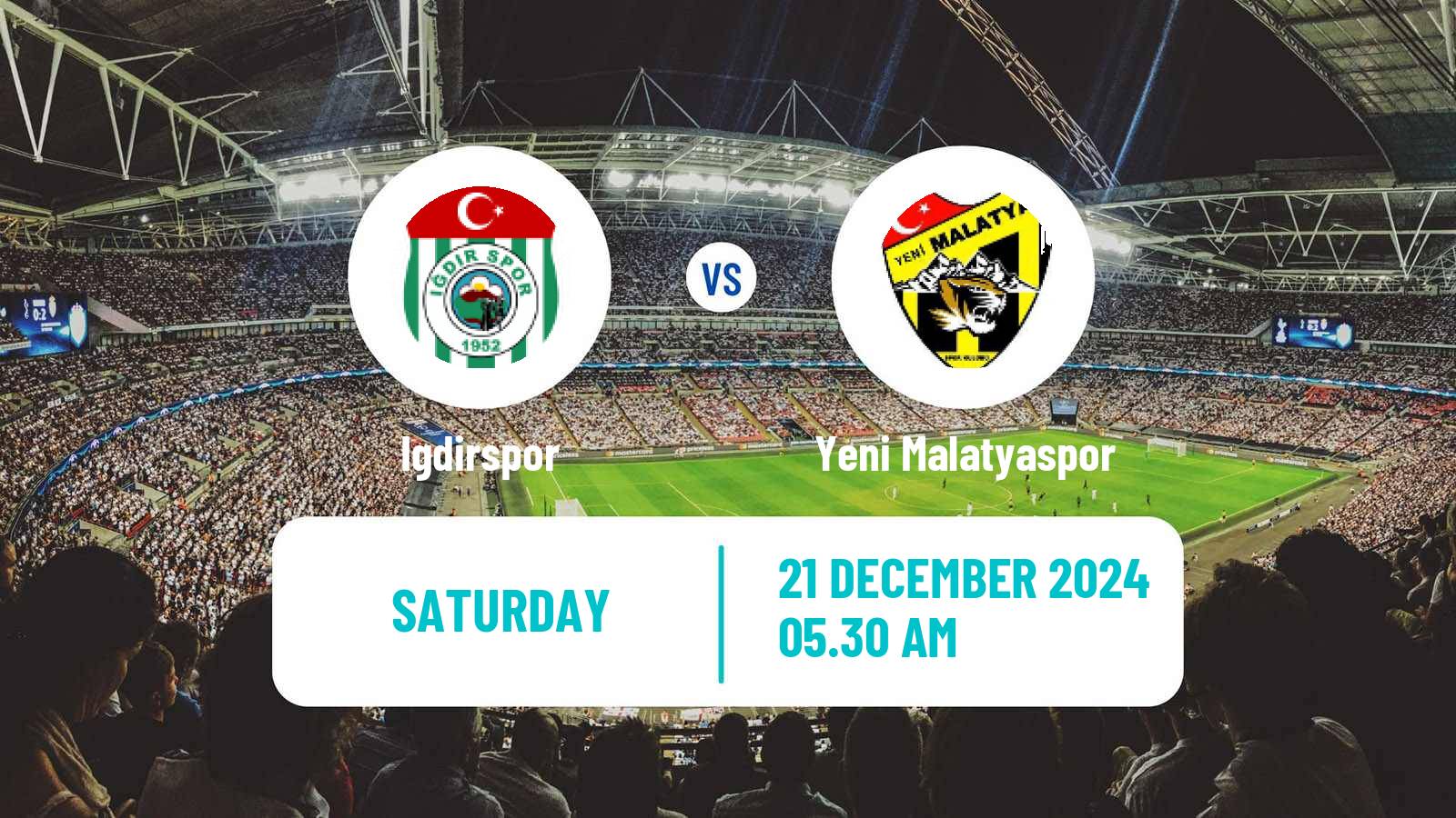 Soccer Turkish First League Igdirspor - Yeni Malatyaspor