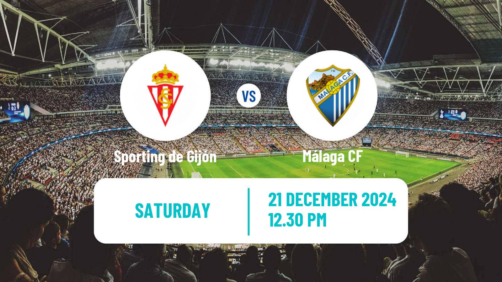 Soccer Spanish LaLiga2 Sporting de Gijón - Málaga