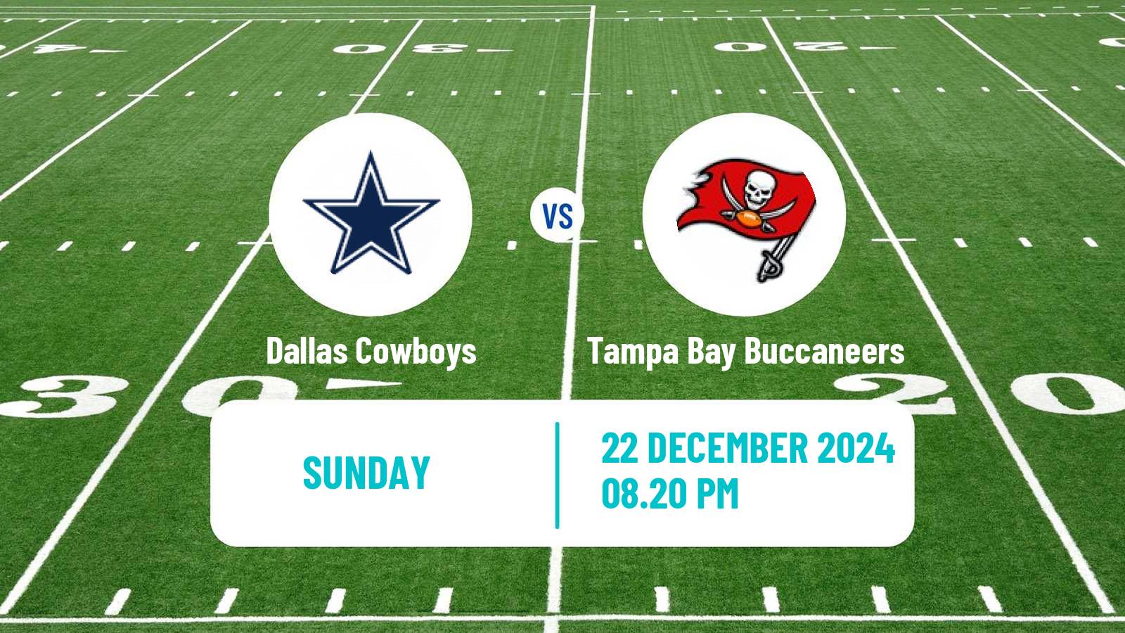 American football NFL Dallas Cowboys - Tampa Bay Buccaneers