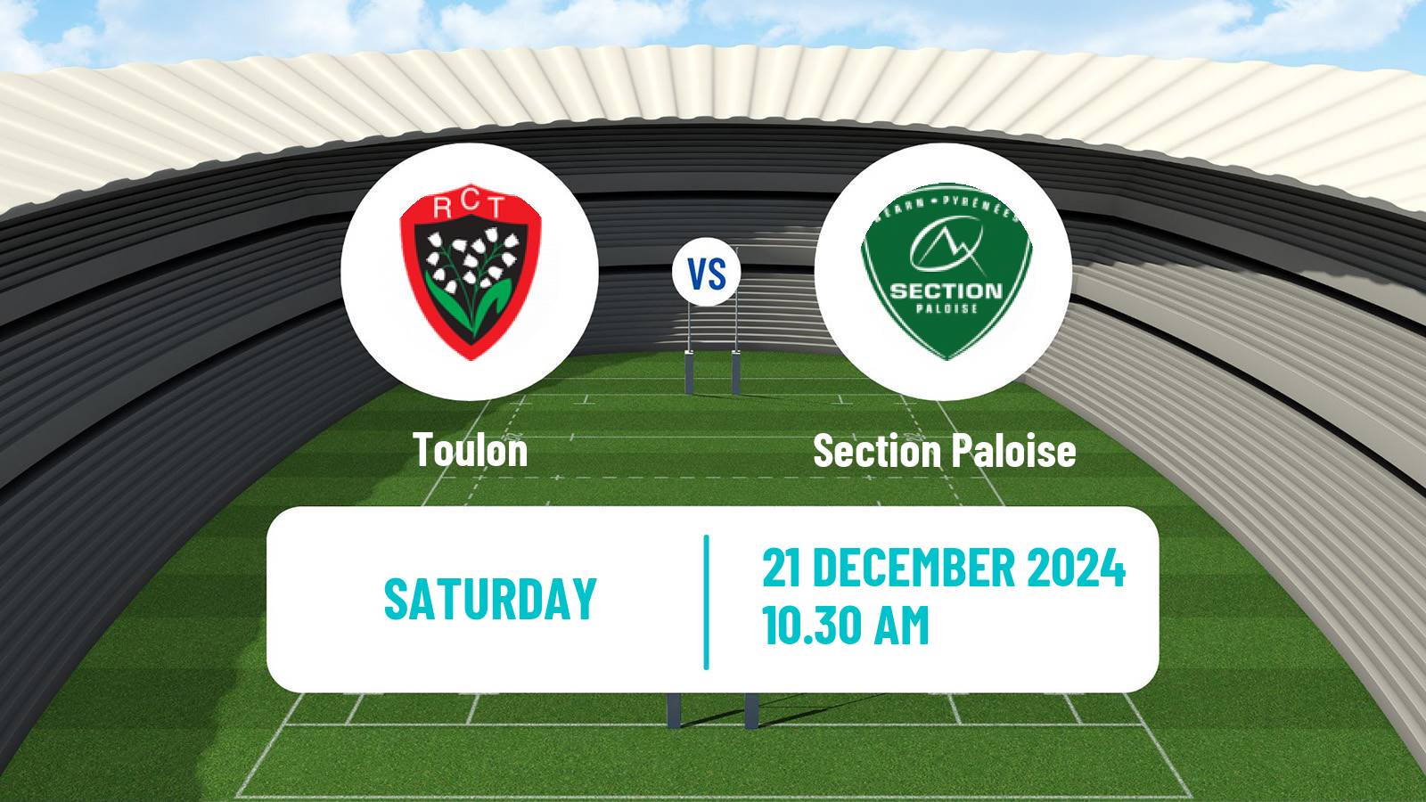 Rugby union French Top 14 Toulon - Section Paloise