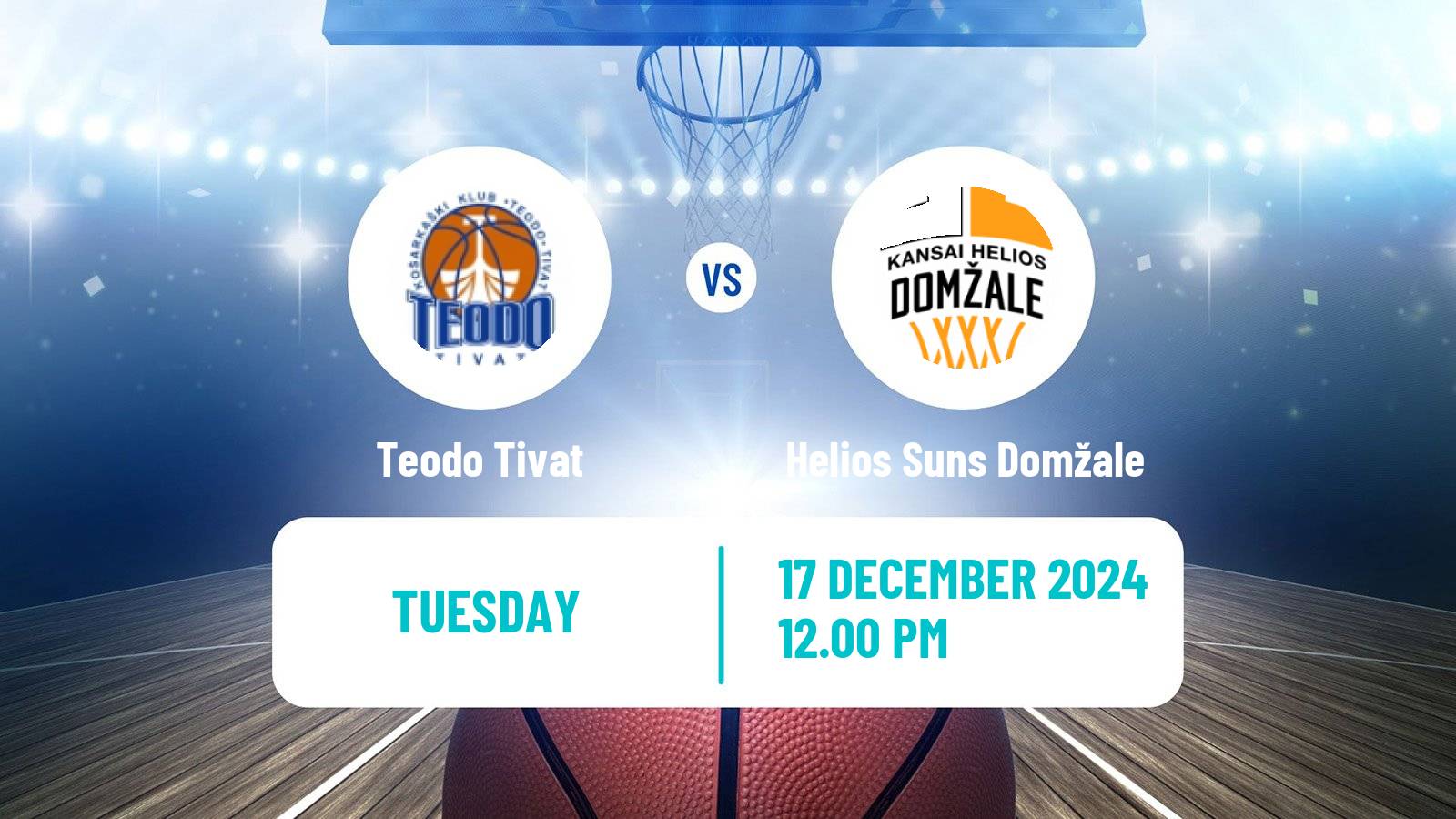 Basketball Adriatic League 2 Teodo Tivat - Helios Suns Domžale