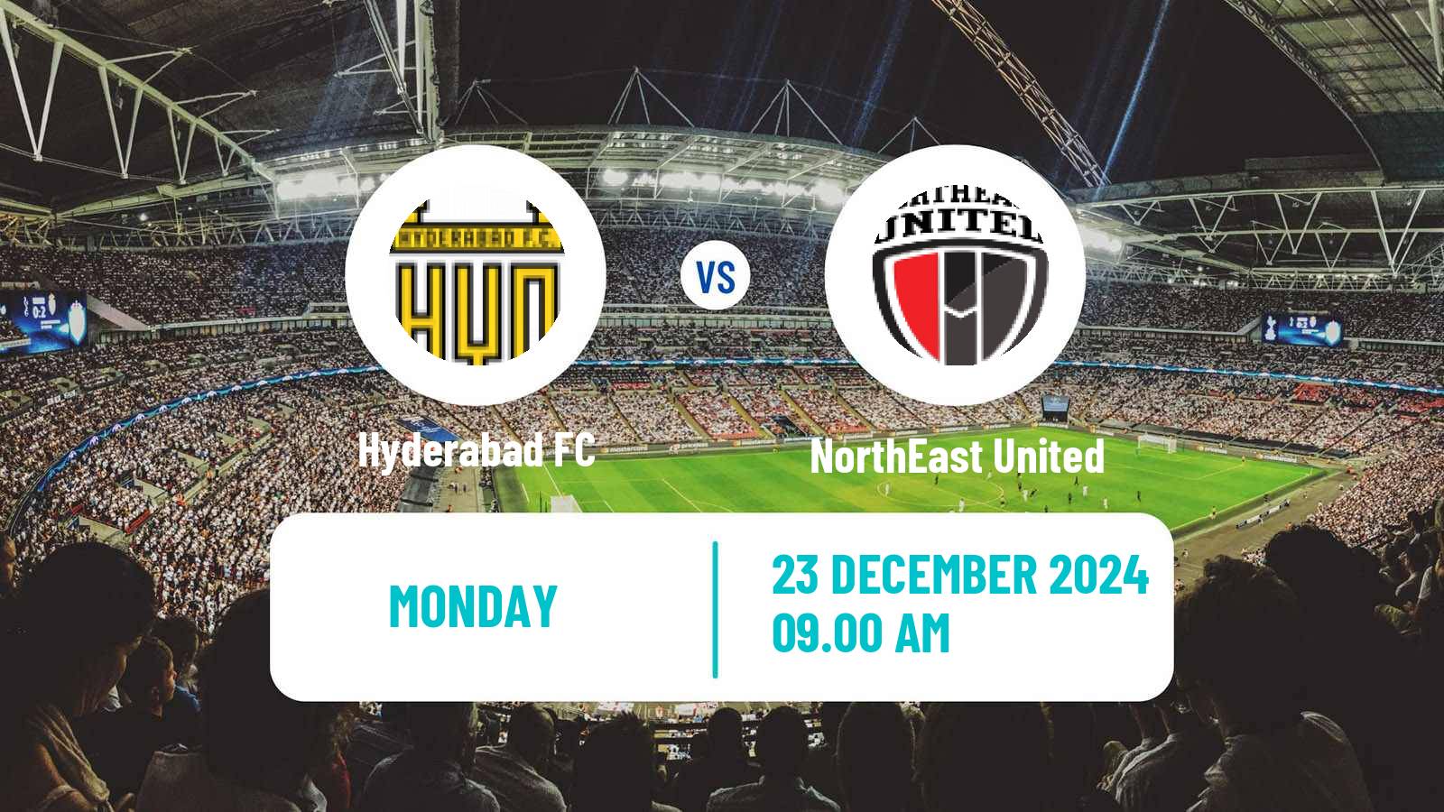 Soccer Indian ISL Hyderabad - NorthEast United