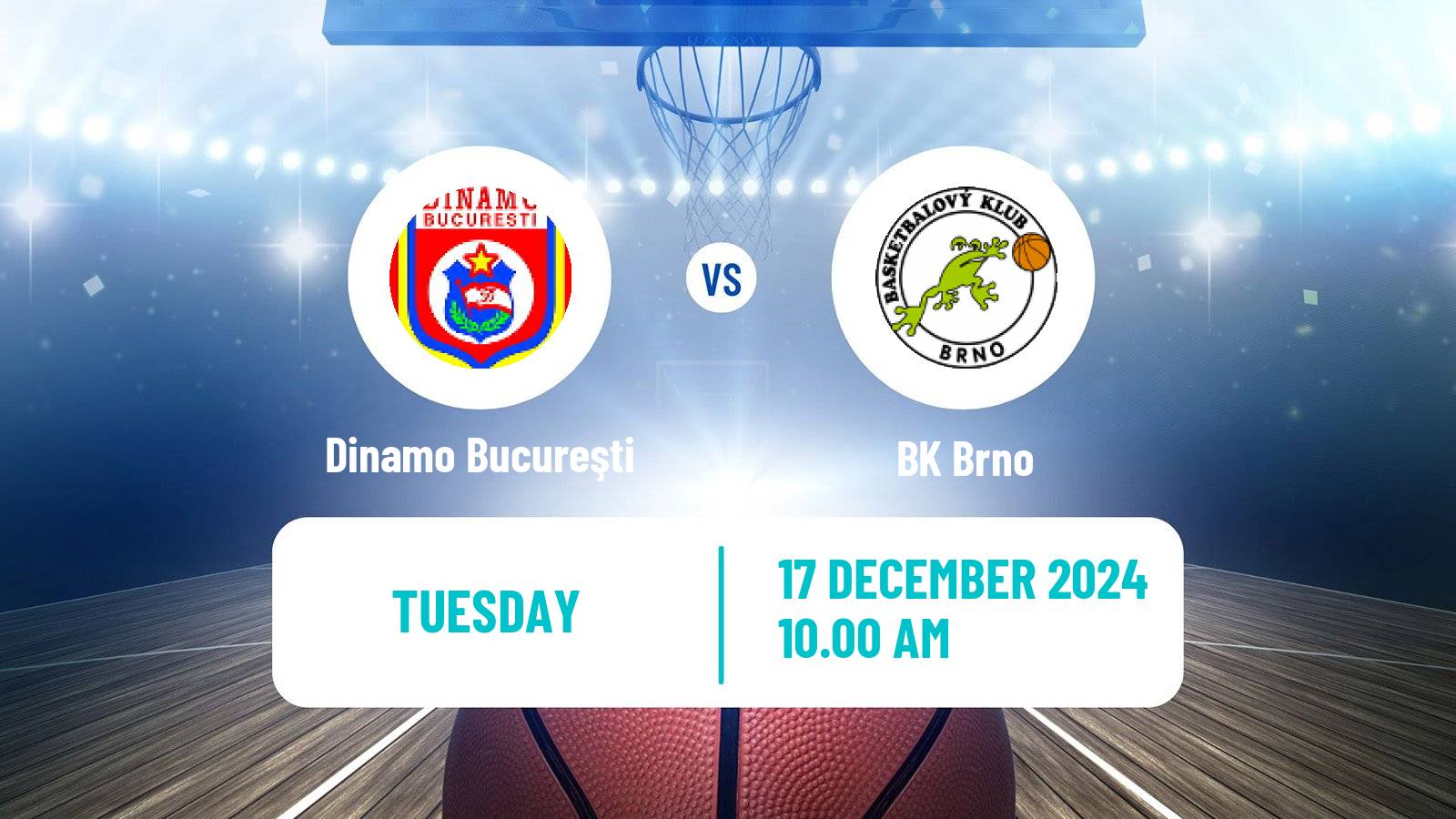 Basketball ENBL Dinamo Bucureşti - Brno