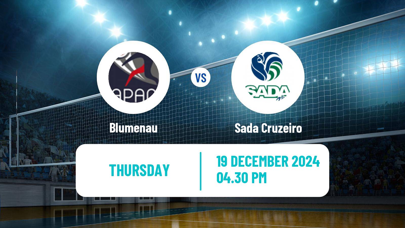 Volleyball Brazilian SuperLiga Volleyball Blumenau - Sada Cruzeiro