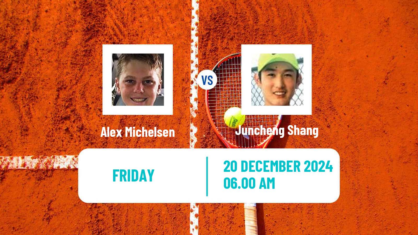 Tennis ATP Next Gen Finals Alex Michelsen - Juncheng Shang