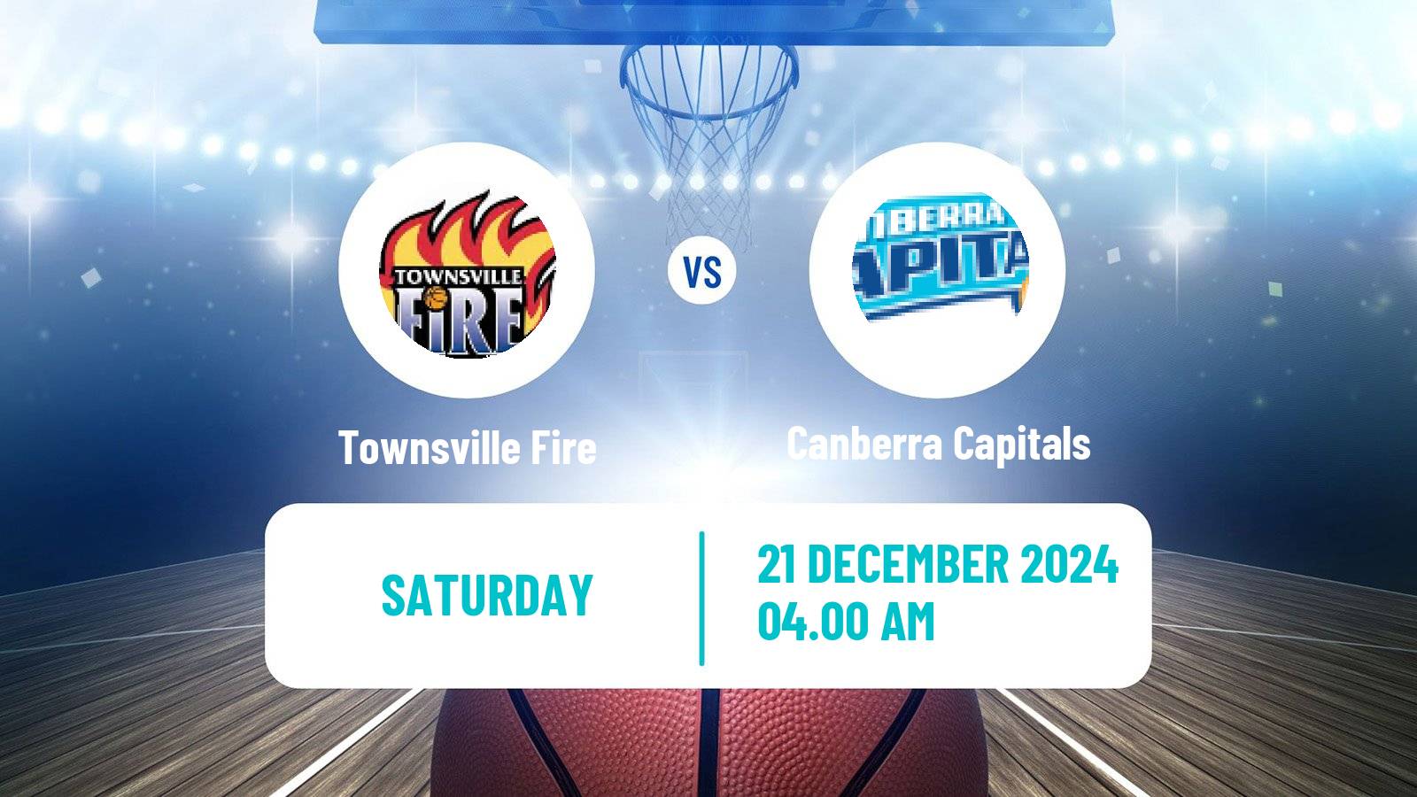 Basketball Australian WNBL Townsville Fire - Canberra Capitals