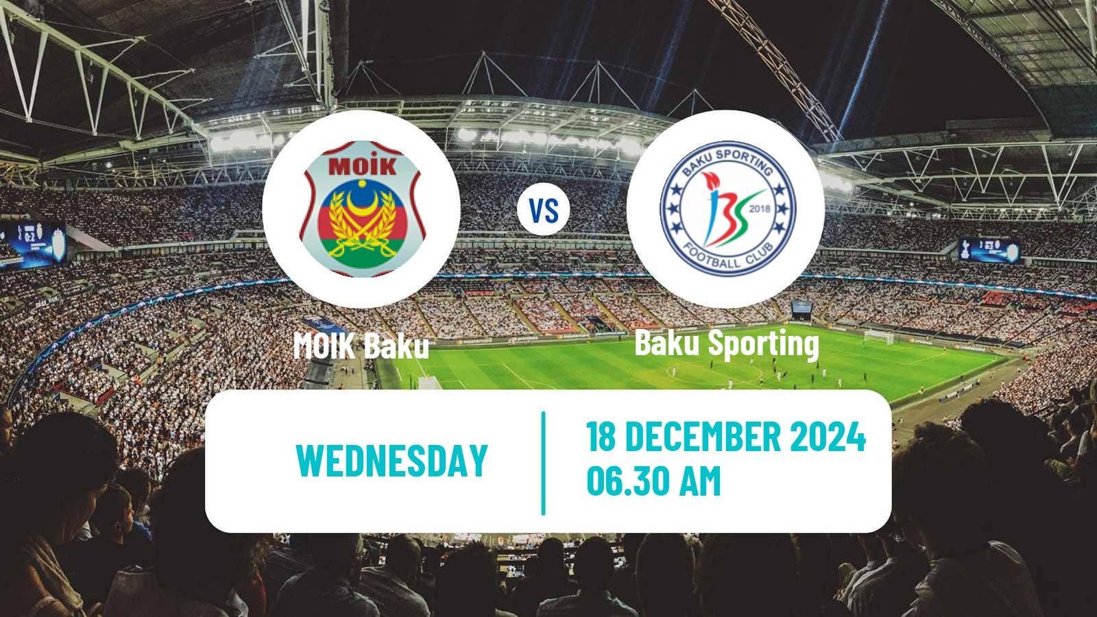 Soccer Azerbaijan First Division MOIK Baku - Baku Sporting