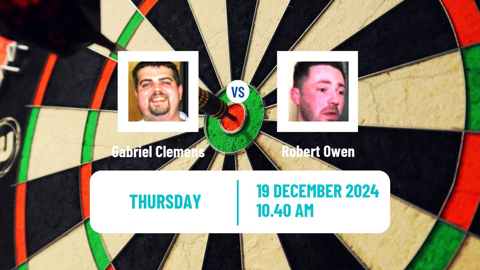 Darts PDC World Championship Gabriel Clemens - Robert Owen