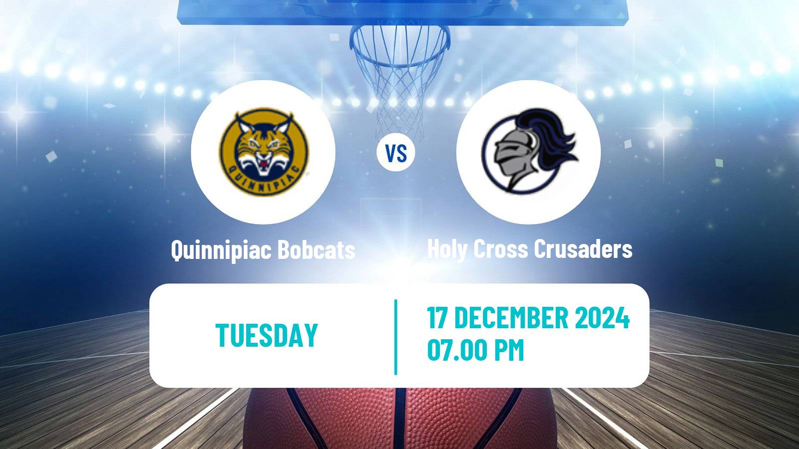 Basketball NCAA College Basketball Quinnipiac Bobcats - Holy Cross Crusaders