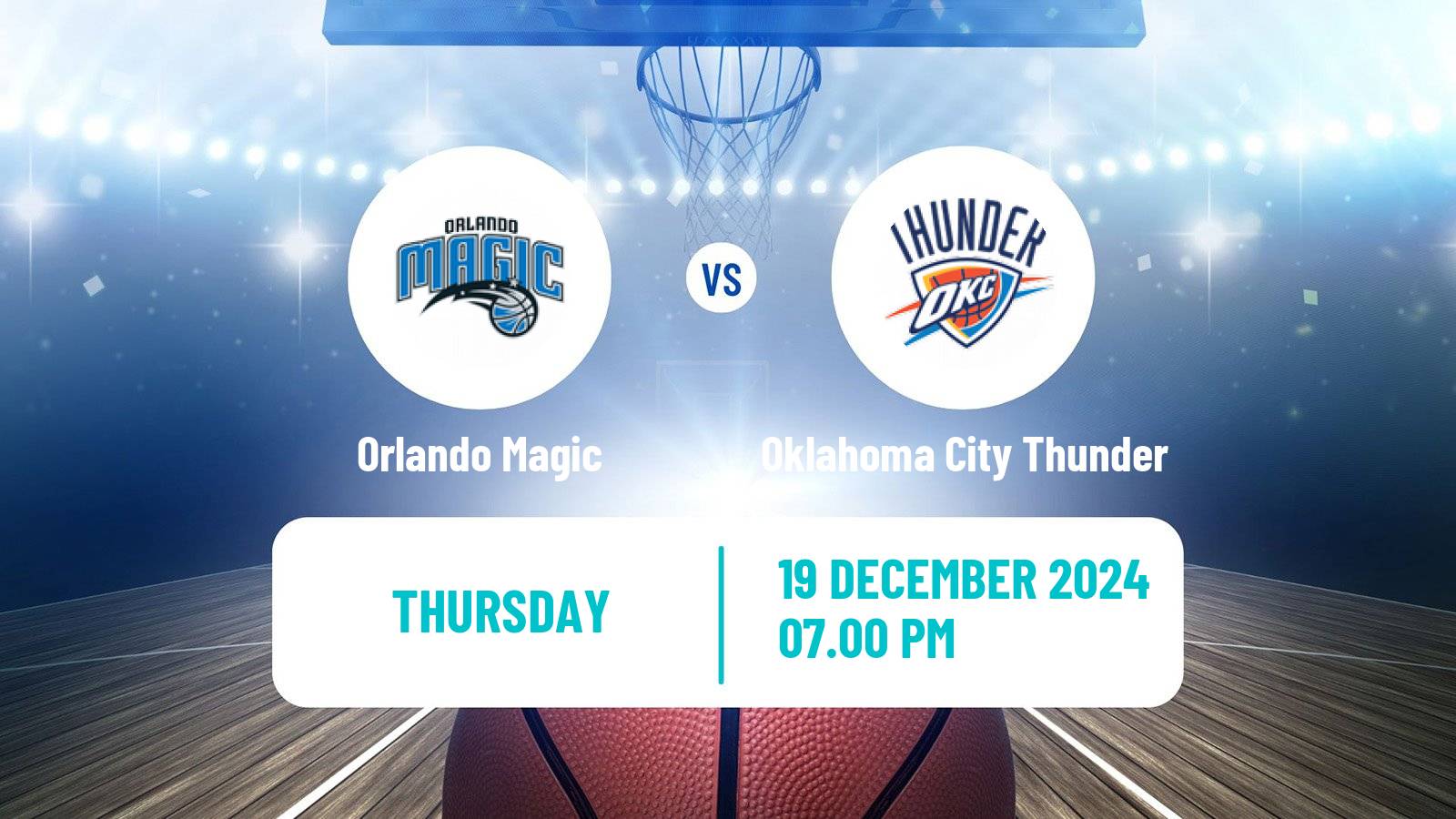 Basketball NBA Orlando Magic - Oklahoma City Thunder