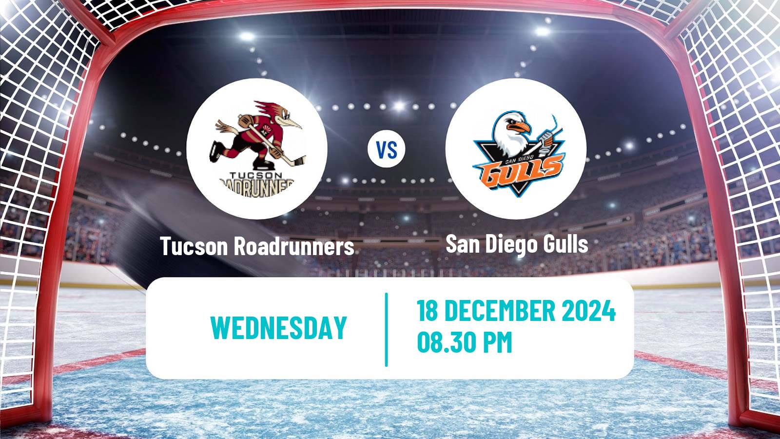 Hockey AHL Tucson Roadrunners - San Diego Gulls