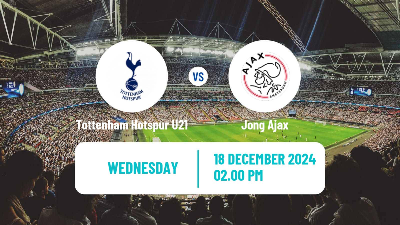 Soccer English Premier League International Cup Tottenham Hotspur U21 - Jong Ajax