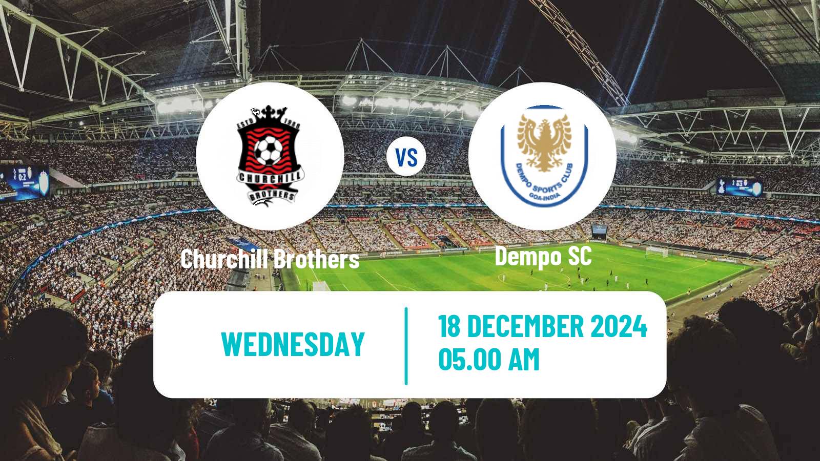 Soccer Indian I-League Churchill Brothers - Dempo