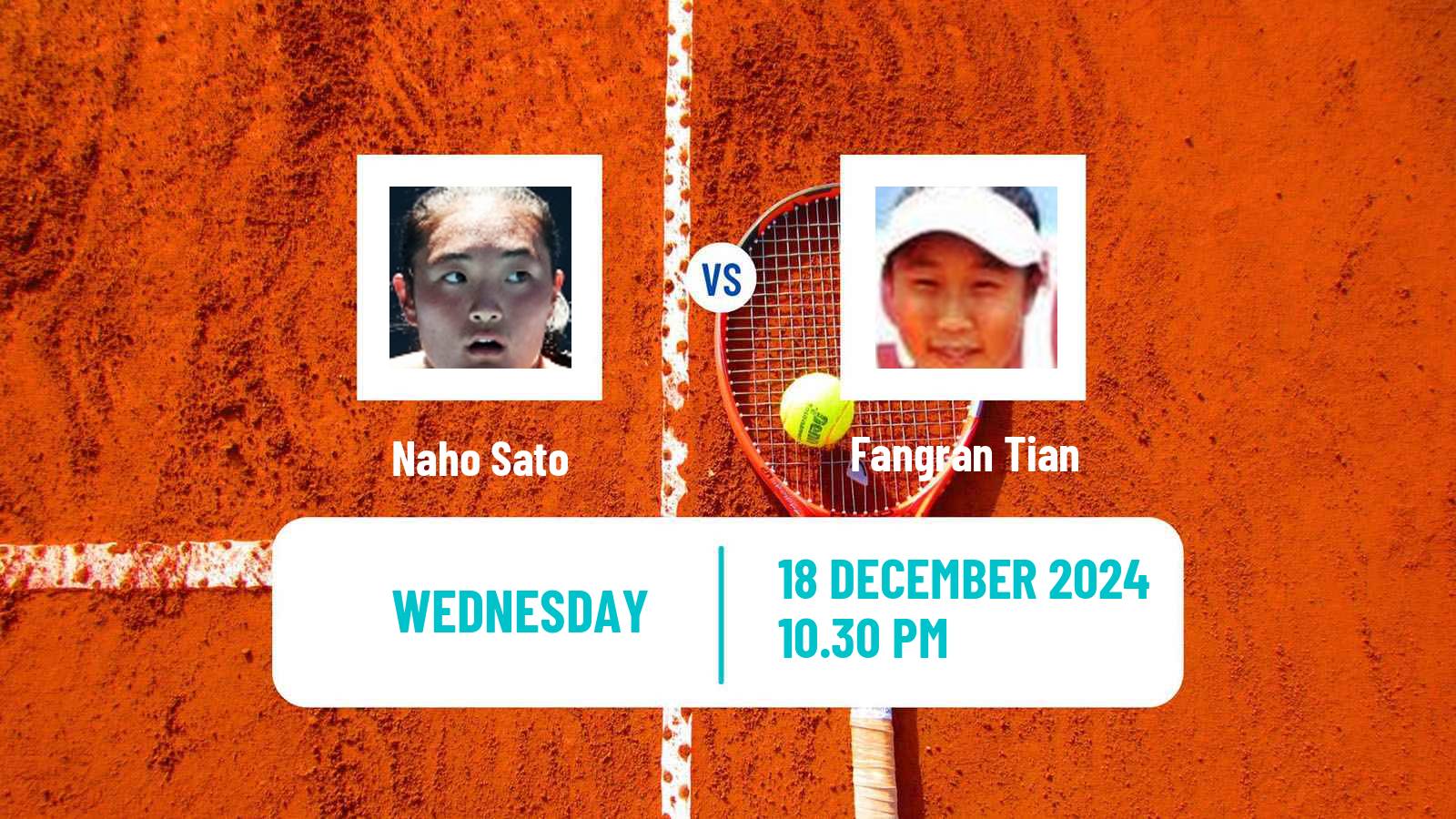 Tennis ITF W50 Navi Mumbai Women Naho Sato - Fangran Tian