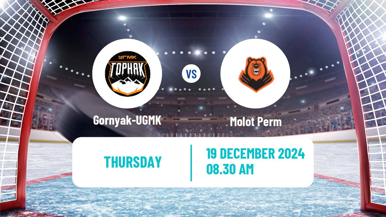 Hockey VHL Gornyak-UGMK - Molot Perm