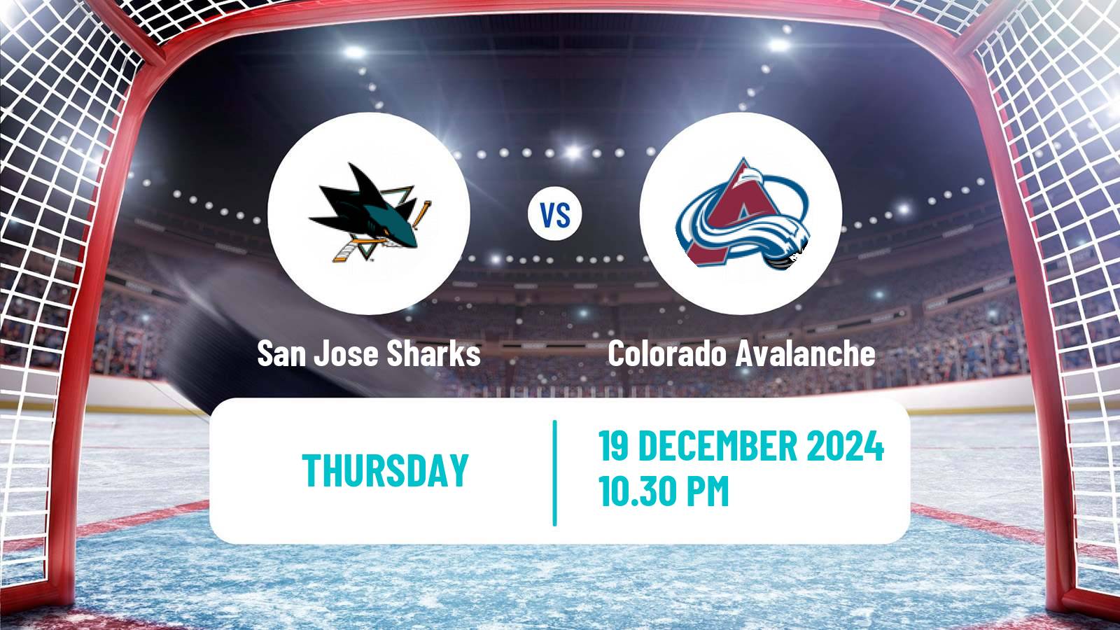 Hockey NHL San Jose Sharks - Colorado Avalanche