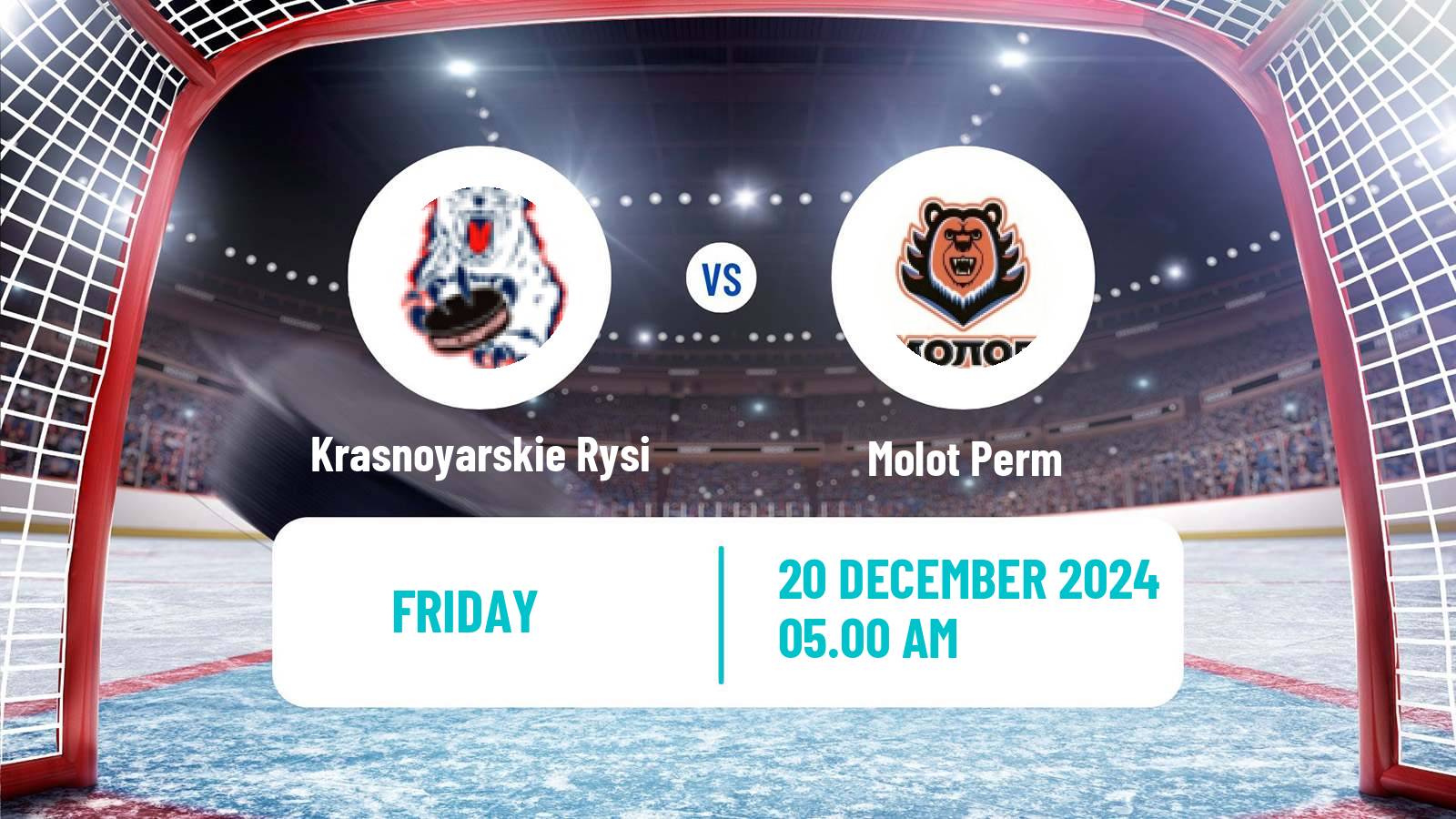 Hockey MHL Krasnoyarskie Rysi - Molot Perm