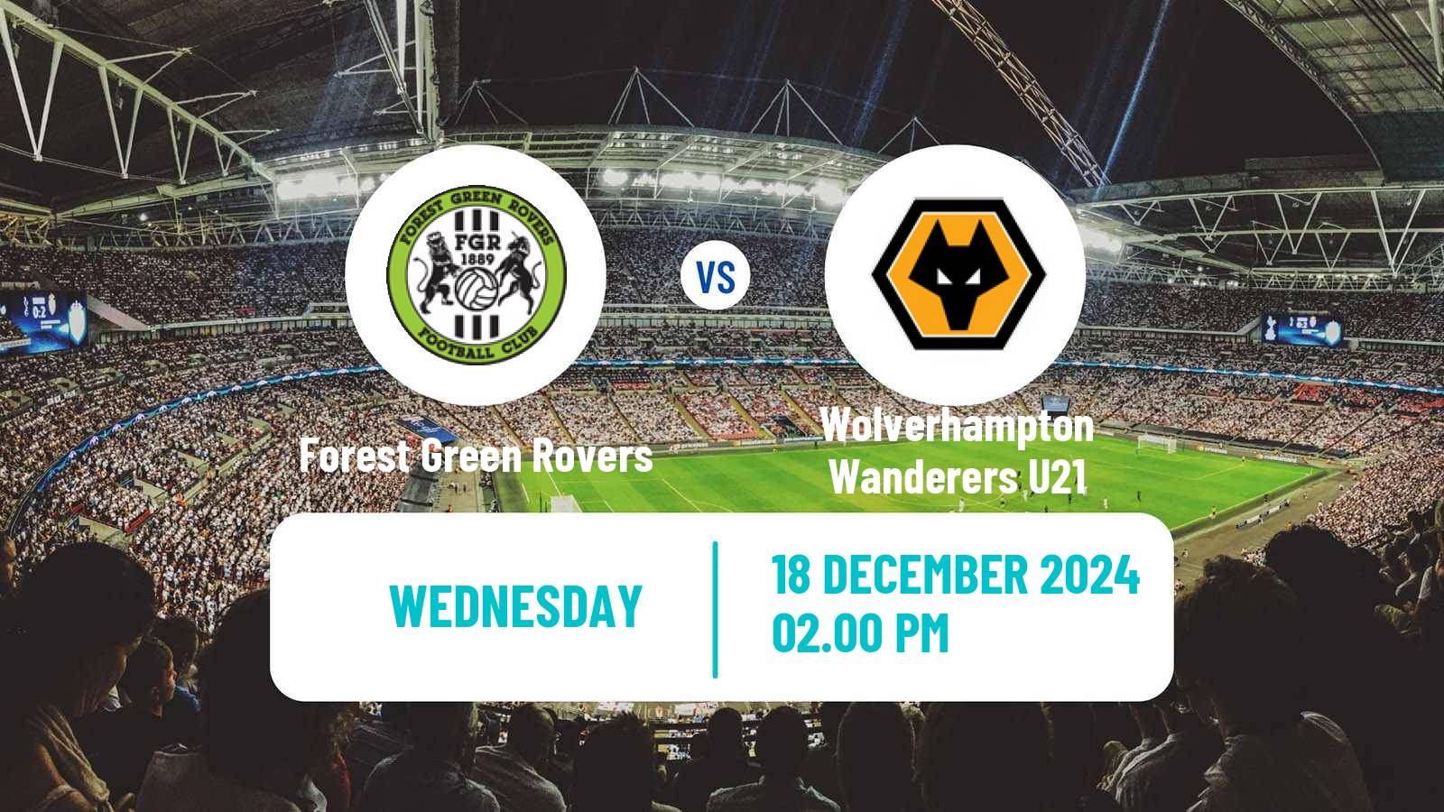 Soccer English National League Cup Forest Green Rovers - Wolverhampton Wanderers U21