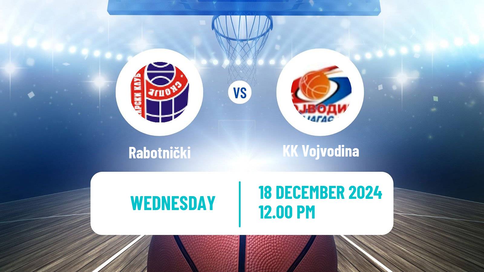 Basketball Adriatic League 2 Rabotnički - Vojvodina