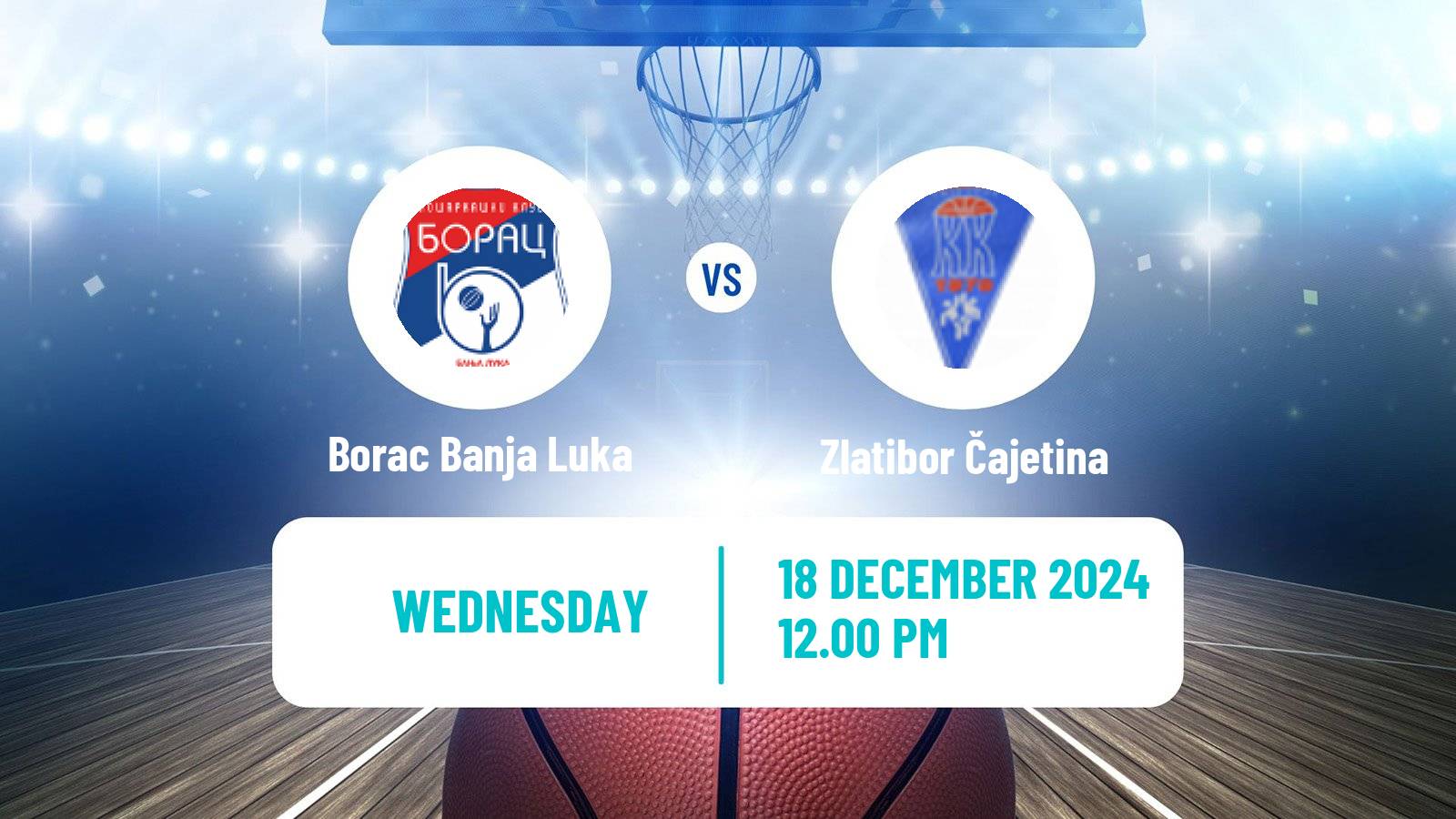 Basketball Adriatic League 2 Borac Banja Luka - Zlatibor Čajetina