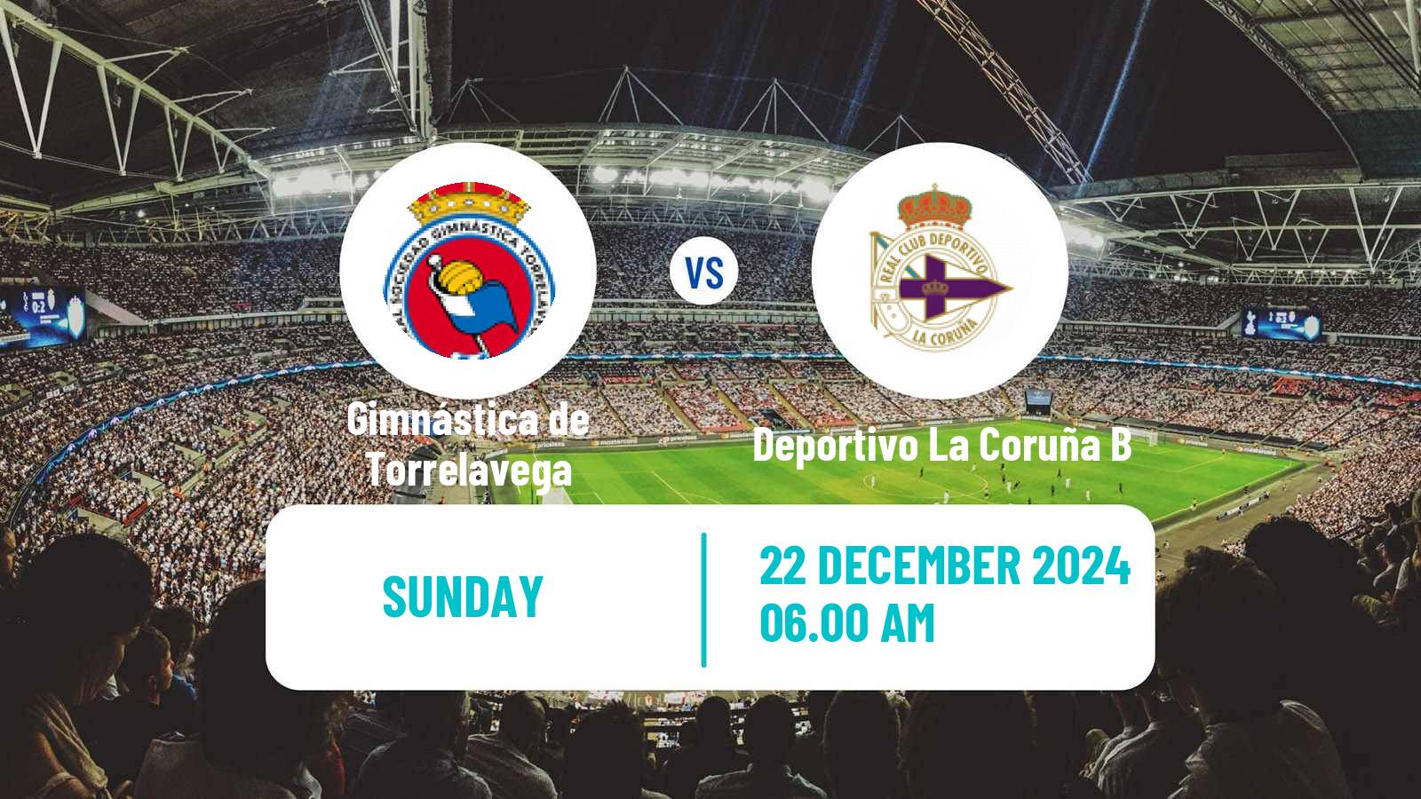 Soccer Spanish Segunda RFEF - Group 1 Gimnástica de Torrelavega - Deportivo La Coruña B