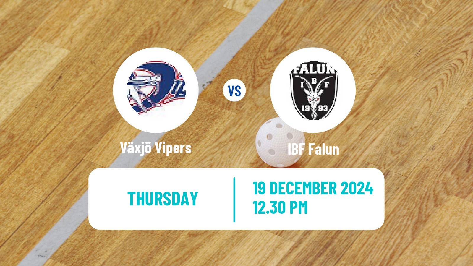 Floorball Swedish Superligan Floorball Växjö Vipers - Falun