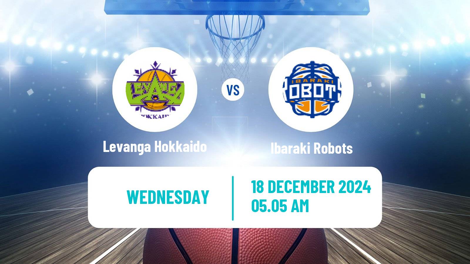 Basketball BJ League Levanga Hokkaido - Ibaraki Robots